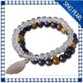 A 7-8MM natural white freshwater pearl wrap bracelet PB053